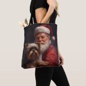 Yorkshire Terrier Santa Claus Weihnachten Tasche (Von Nahem)