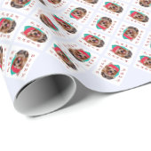 Yorkshire Terrier Santa Paws Geschenkpapier (Rolleneckpunkt)