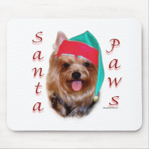 Yorkshire Terrier Santa Paws Mousepad