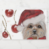 YORKSHIRE TERRIER  SCHAUMWEINETIKETT (Einzelnes Label)