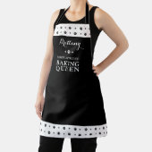 Yorkshire Terrier Schwarz-weiß Baking Queen Custom Schürze (InSitu)