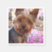 Yorkshire Terrier Serviette (Vorderseite)