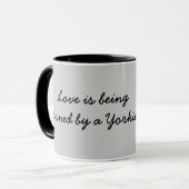 Yorkshire-Terrier-so niedliche Tasse (Vorderseite Links)