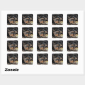 Yorkshire Terrier Square Sticker (Blatt)