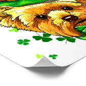 Yorkshire Terrier St Patricks Day Leprechaun Sham  Poster (Ecke)