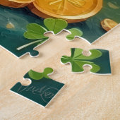 Yorkshire Terrier St. Patrick's Day Süßer Glückshu Puzzle (Seite)