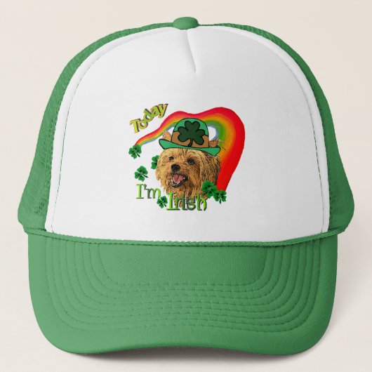 Yorkshire Terrier St Patricks Truckerkappe (Vorderseite)