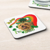 Yorkshire Terrier St Patricks Untersetzer (Linke Seite)