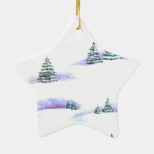 Yorkshire Terrier Star Ornament (Hinten)