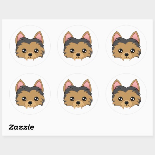 Yorkshire Terrier Stickers (Blatt)