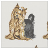 Yorkshire-Terrier Stoff (Nahaufnahme)