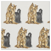 Yorkshire-Terrier Stoff (Muster)