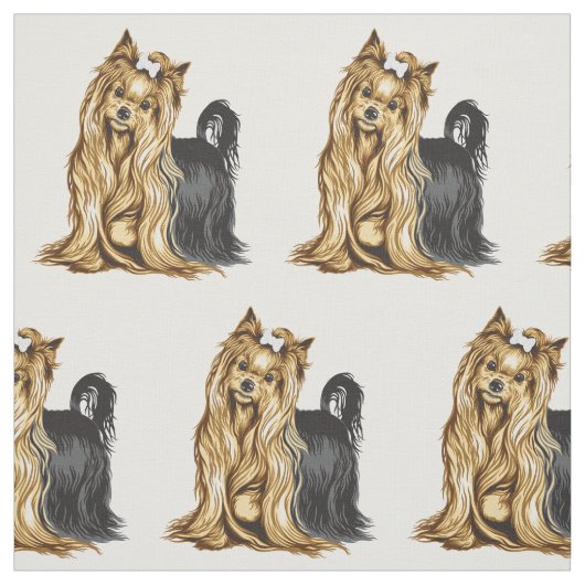 Yorkshire-Terrier Stoff (Muster)
