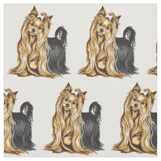 Yorkshire-Terrier Stoff (Muster)