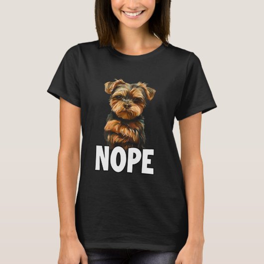 Yorkshire Terrier T, fun dog walking outfit for do T-Shirt (Vorderseite)