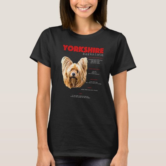 Yorkshire Terrier Translate T-Shirt (Vorderseite)