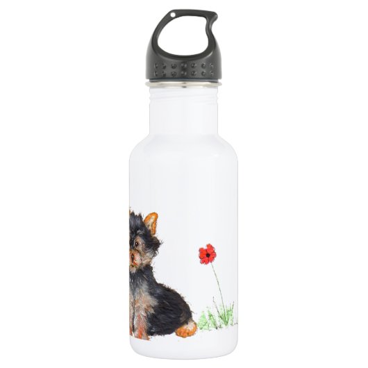 Yorkshire Terrier Trinkflasche (Vorderseite)