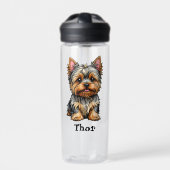 Yorkshire Terrier Trinkflasche (Vorderseite)