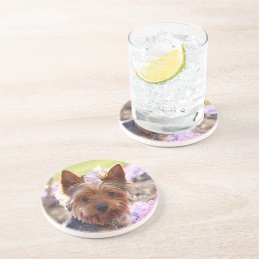 Yorkshire Terrier Untersetzer (Seite)