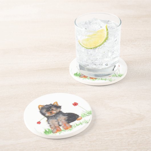 Yorkshire Terrier Untersetzer (Seite)