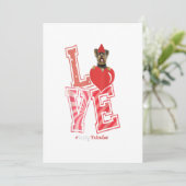 Yorkshire Terrier Valentinstag Gift Ankündigung (Stehend Vorderseite)