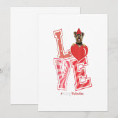 Yorkshire Terrier Valentinstag Gift Ankündigung (Vorne/Hinten)