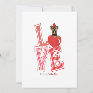 Yorkshire Terrier Valentinstag Gift Ankündigung