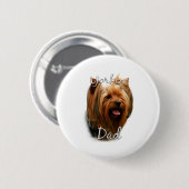 Yorkshire Terrier Vater 2 Button (Vorne & Hinten)