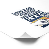 Yorkshire Terrier Vater Fist Bump Vintage Vektor D Fotodruck (Ecke)