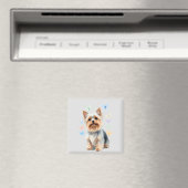 Yorkshire Terrier Vector Painting Adorable Fun Joy Magnet (In Situ (Geschirrspüler))