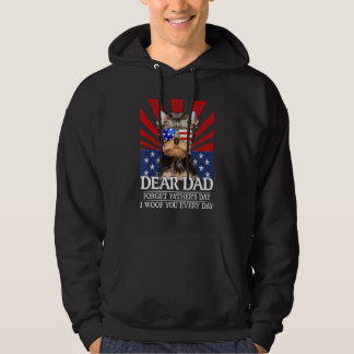 Yorkshire Terrier Vergessen Vater's Day I Woof You Hoodie