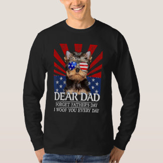 Yorkshire Terrier Vergessen Vater's Day I Woof You T-Shirt