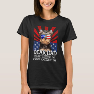 Yorkshire Terrier Vergessen Vater's Day I Woof You T-Shirt