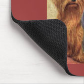 Yorkshire-Terrier Vintages Mousepad (Ecke)