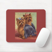 Yorkshire-Terrier Vintages Mousepad (Mit Mouse)