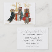 Yorkshire Terrier Visitenkarte (Vorne/Hinten)