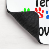 Yorkshire Terrier Walks Design Mousepad (Ecke)