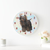 Yorkshire Terrier Wall Clock Große Wanduhr (Zuhause)