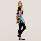 Yorkshire Terrier Watercolor Paint Splash Tasche (Am Model)