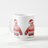 Yorkshire Terrier Wear Ugly Sweater Xmas Dog Kaffeetasse (Vorderseite Links)