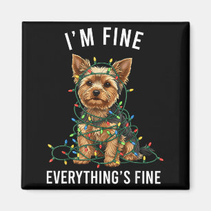 Yorkshire Terrier Weihnachten Mir geht's gut Alles Magnet