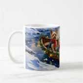 Yorkshire Terrier Weihnachtsboot Urlaub Kaffeetasse (Links)