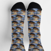 Yorkshire Terrier Weihnachtsboot Urlaub Socken (Oben)