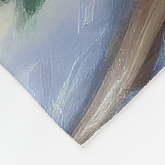 Yorkshire Terrier Weihnachtsfeiertage Fleecedecke (Ecke)