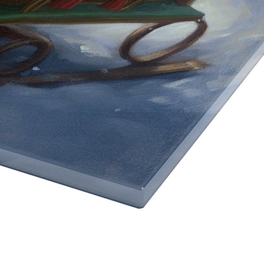 Yorkshire Terrier Weihnachtsfeiertage Schneidebrett (Ecke)