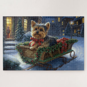 Yorkshire Terrier Weihnachtsfest Saison Puzzle