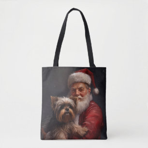 Yorkshire Terrier Weihnachtsmann Festliches Weihna Tasche