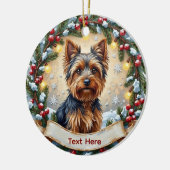 Yorkshire Terrier Weihnachtsschmuck (Links)