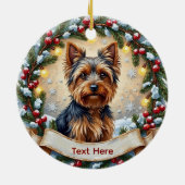 Yorkshire Terrier Weihnachtsschmuck (Hinten)