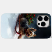 Yorkshire Terrier Weihnachtsschnee Case-Mate iPhone Hülle (Rückseite (Horizontal))